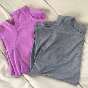 BUNDLE Athleta girls open shoulder top
